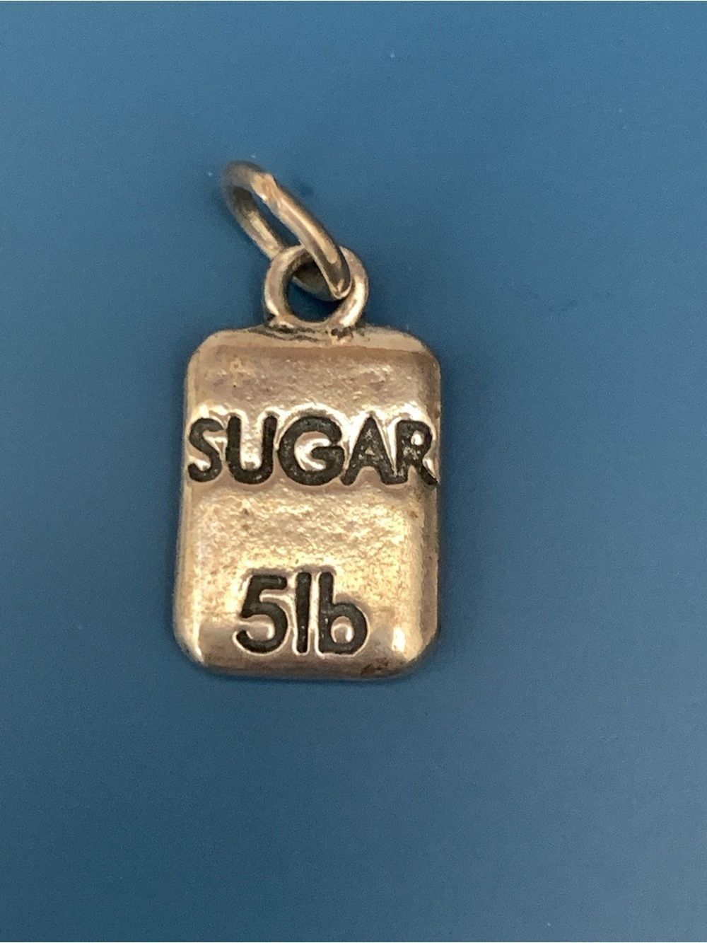 925 Sugar Sterling Silver Jewelry Charm #baking #chef